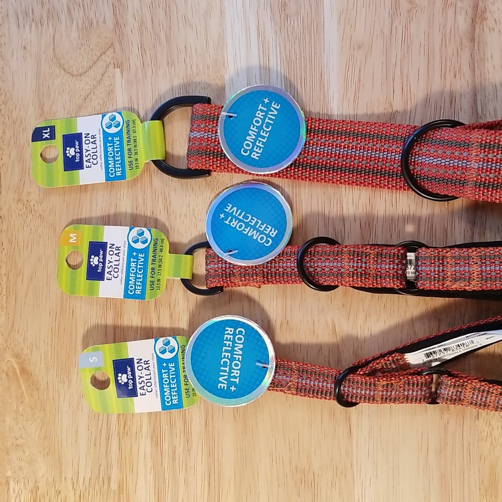Martingale style padded reflective collar